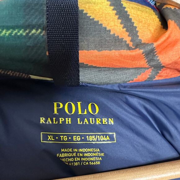 POLO RALPH LAUREN Aztec Patchwork Performance Puffer Duck Down Jacket Sz XL $498 - Picture 5 of 7